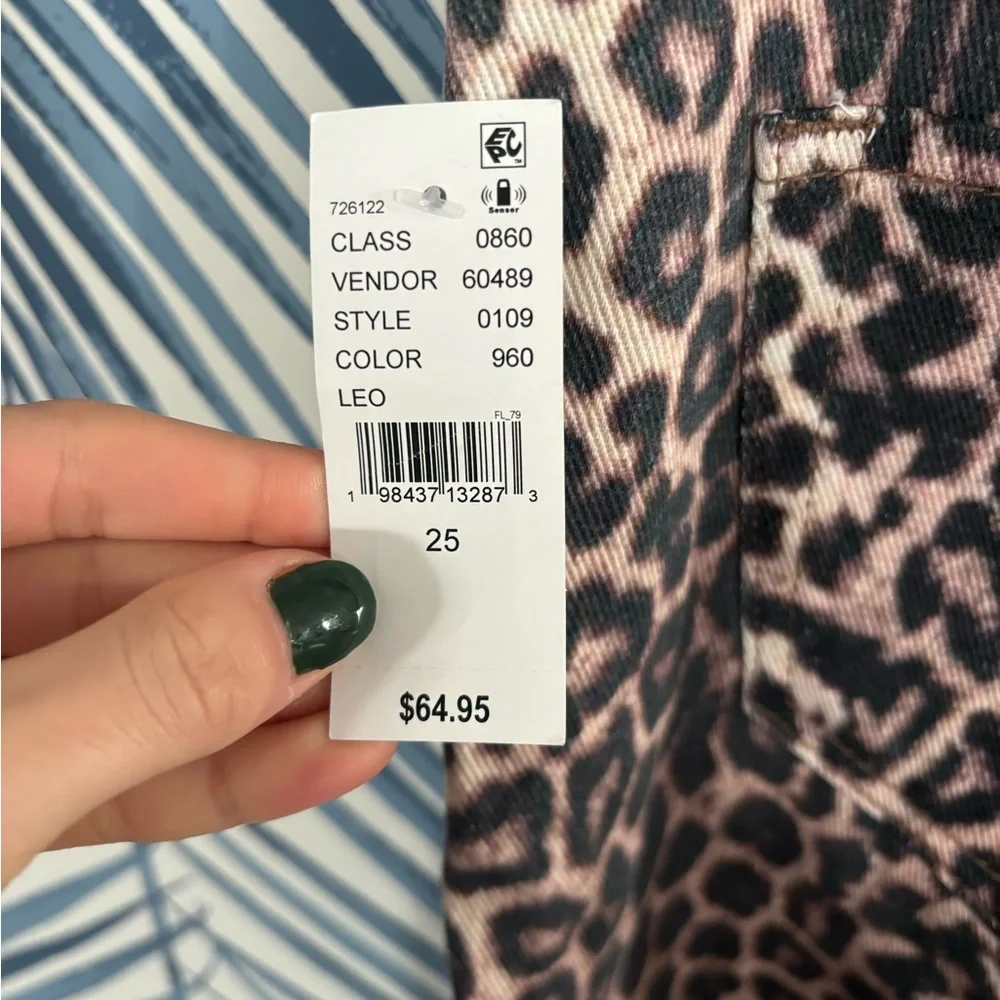PACSUN Casey Low Rise Baggy Leopard Jeans Size 25 - Picture 5 of 6